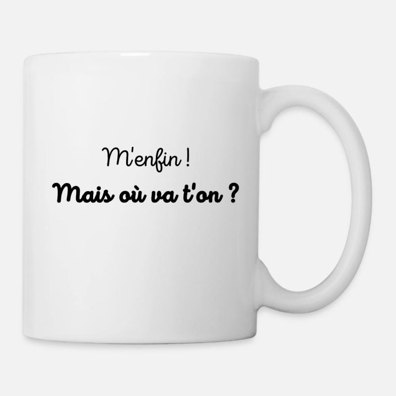 Mais où va t on ? - Mug blanc - blanc