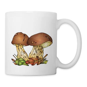 Pilze - Tasse - Weiß - Rechts