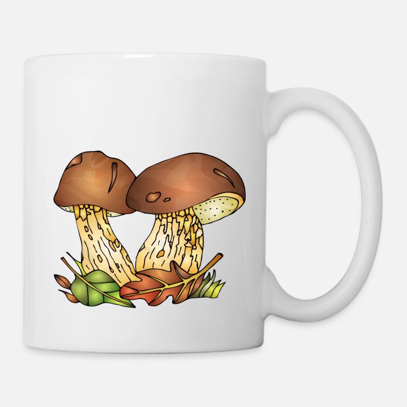 Pilze - Tasse - Weiß