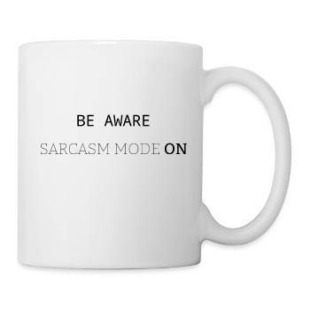Sarkasmus-Modus EIN - Tasse - Weiß - Rechts