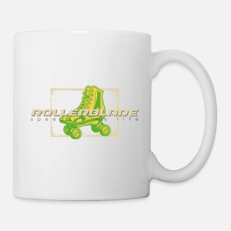 Rollerblade 80er Schuh - Tasse - Weiß