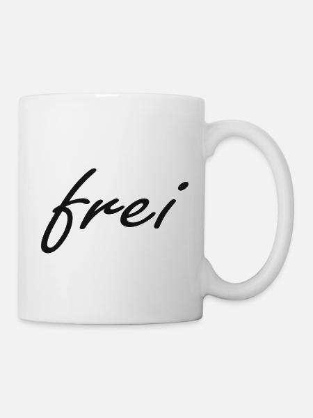 Frei - Tasse - Weiß