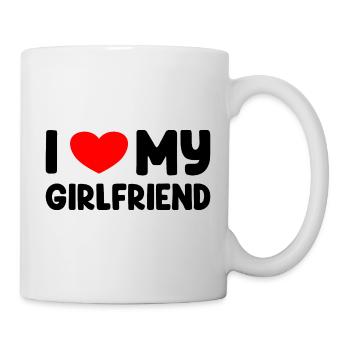 I Love My Girlfriend - Mug - white - Right