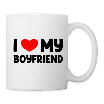I Love My Boyfriend - Mug - white - Right