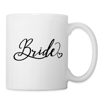 Bride Matching Couple Engagement Wedding Honeymoon - Mug - white - Right
