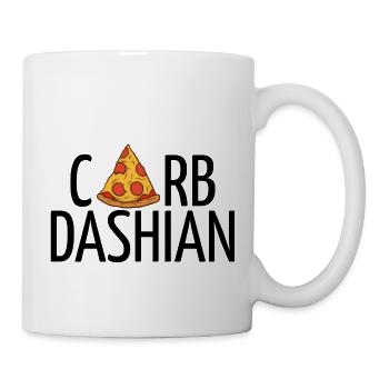 Carbdashian (schwarzer Text) - Tasse - Weiß - Rechts