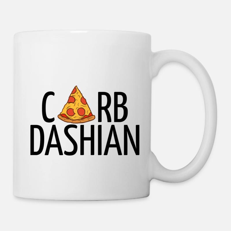 Carbdashian (black text) - Mug - white