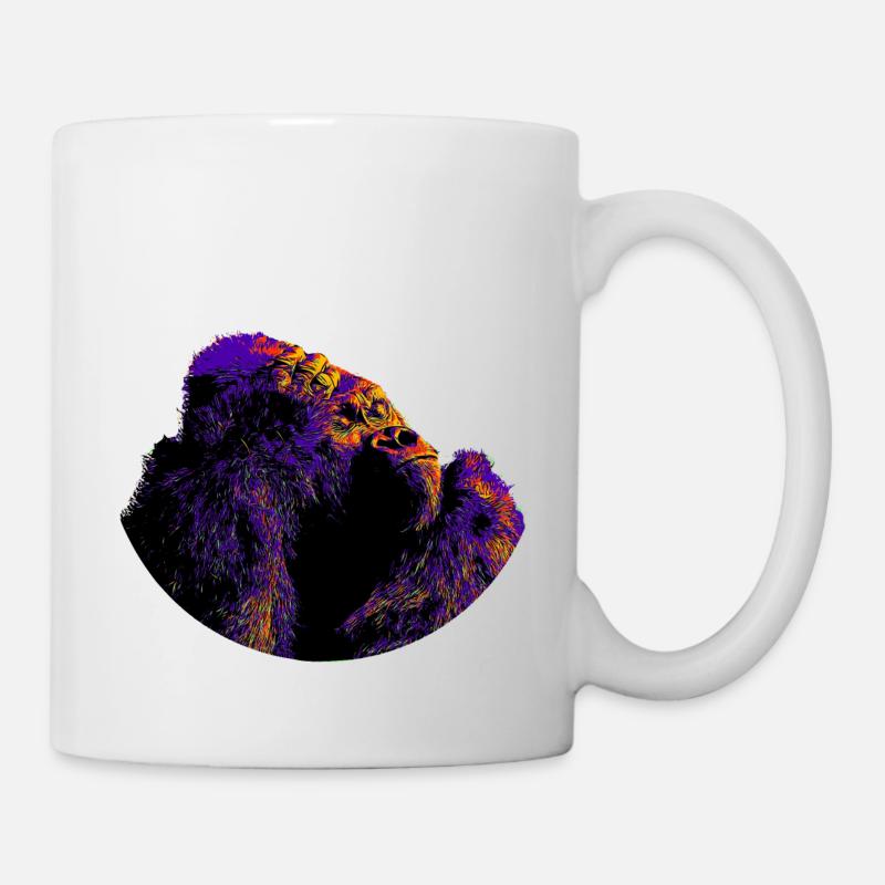 Gorilla - Tasse - Weiß