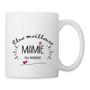 idée cadeau original pour la fête des grands meres - Mug blanc - blanc - Droite