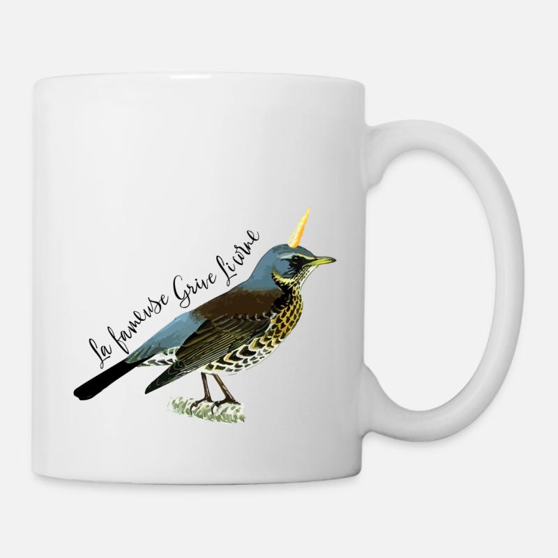 Grive licorne - Mug blanc - blanc