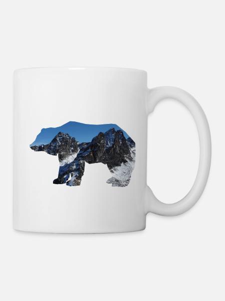 Bär Mountains - Tasse - Weiß