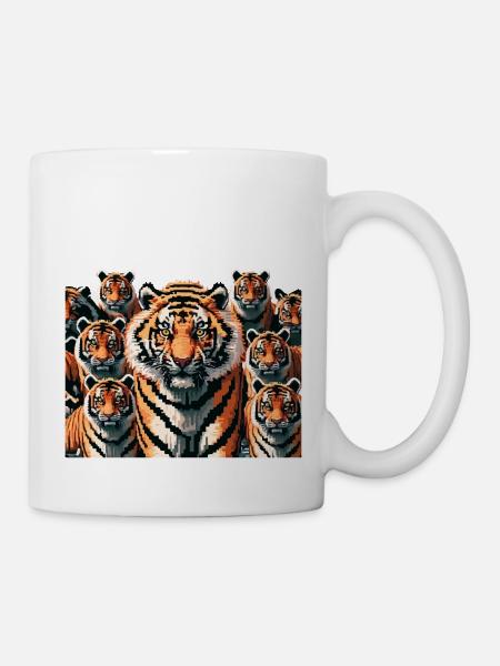 Les tigres - Mug blanc - blanc