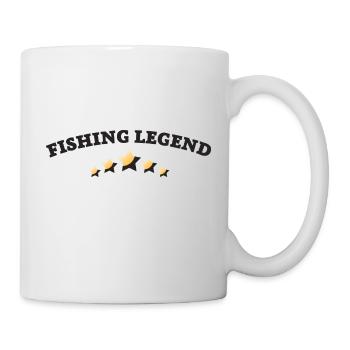 Légende de la pêche - Mug blanc - blanc - Droite
