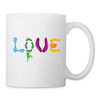 bloc rochers escalade libre amour du bloc - Mug blanc - blanc - Droite