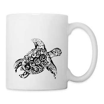 Smiling Tortuga | Smiling turtle - Mug - white - Right