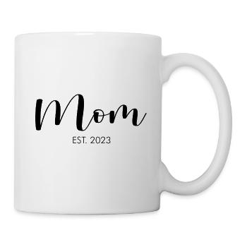 Mom est 2023 Mama Muttertag - Tasse - Weiß - Rechts