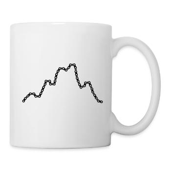 Cycling Bikelife Cyclist Roadcycling Uphill Climb - Mug - white - Right