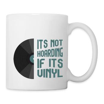Ce n’est pas de la thésaurisation si c’est du vinyle - Mug blanc - blanc - Droite