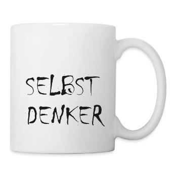 Selbstdenker Aufgewacht Aufwachen Verschwörung - Tasse - Weiß - Rechts