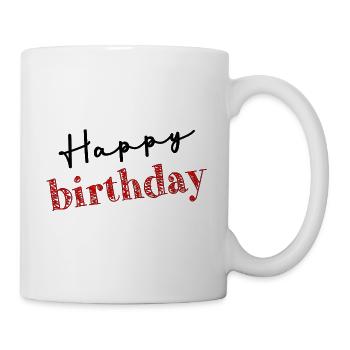 ALLES GUTE ZUM GEBURTSTAG. ALLES GUTE ZUM GEBURTSTAG. JAHRESTAG. - Tasse - Weiß - Rechts