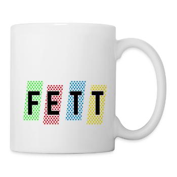 Ich bin nicht fett ich bin kuschelig - Tasse - Weiß - Rechts