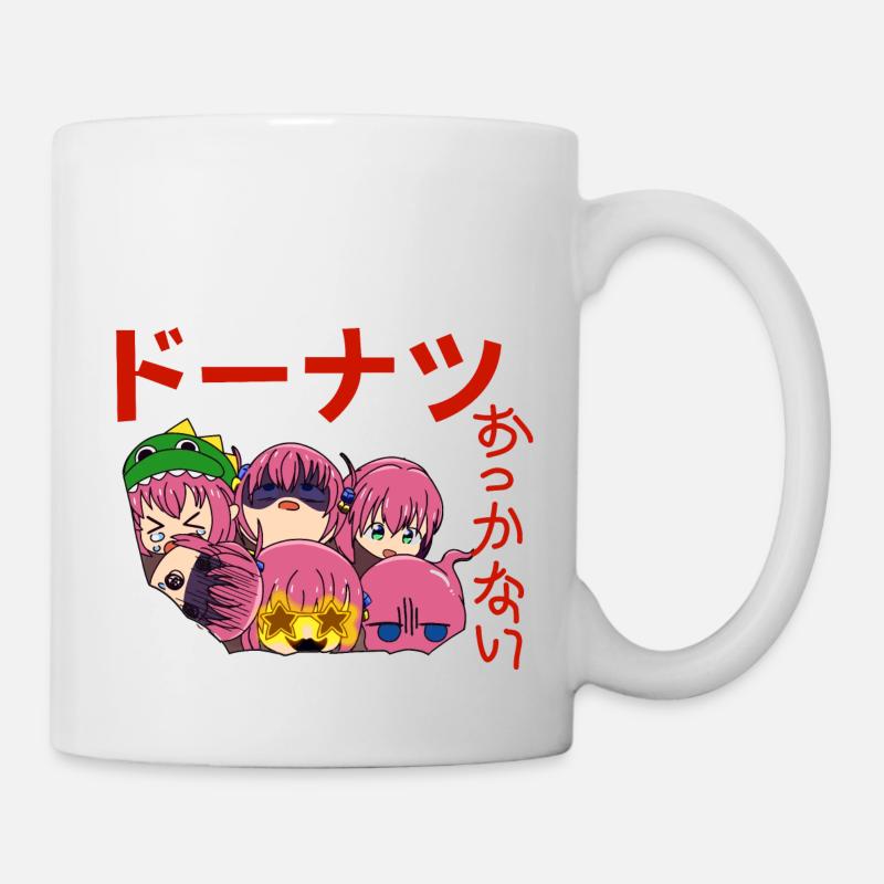 Kawaii Manga Donuts - Tasse - Weiß