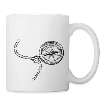 Golden Compass Sailing Sport Boat Yacht Sailing - Mug - white - Right