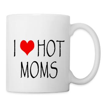 I Love Hot Moms - Tasse - Weiß - Rechts
