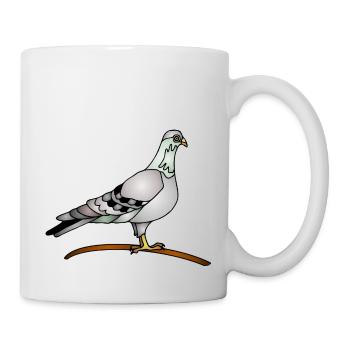 Vogel - Tasse - Weiß - Rechts