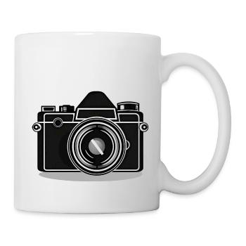 Appareil photo, Appareil photo vintage, , Ancien appareil photo, Ancien - Mug blanc - blanc - Droite