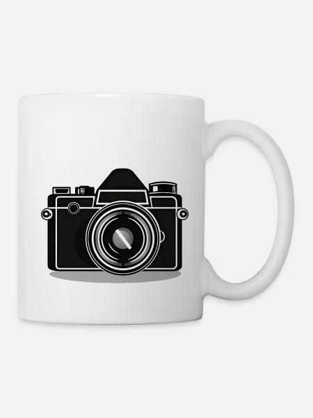 Kamera, Vintage Kamera, , Alte Kamera, Old - Tasse - Weiß