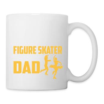 Behind Every Great Figure Skater Is An Amazing Dad - Tasse - Weiß - Rechts