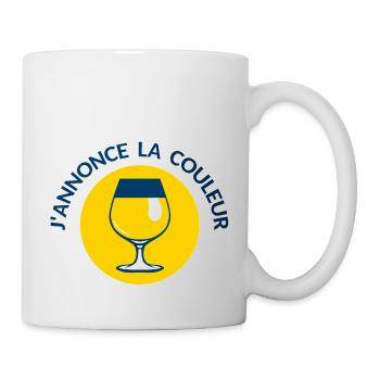 annonce couleur jaune ricar apero alcool humour - Mug blanc - blanc - Droite