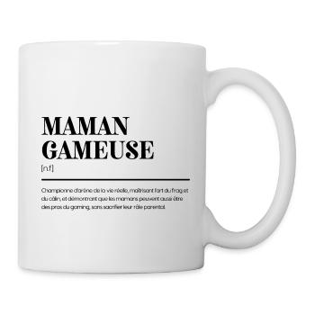 Maman Gameuse: Définition Drôle - Cadeau Fun - Mug blanc - blanc - Droite