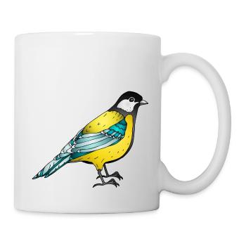 Oiseau - Mug blanc - blanc - Droite