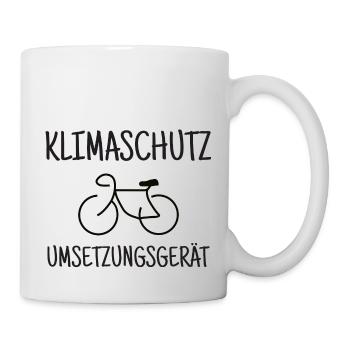 Klimaschutz- Umsetzungs- Gerät - Tasse - Weiß - Rechts