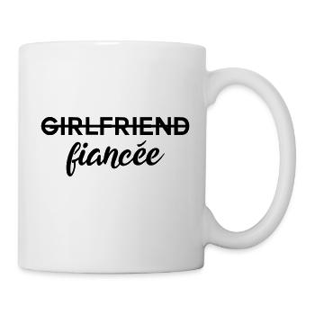 Girlfriend Fiancée Engagement - Mug - white - Right