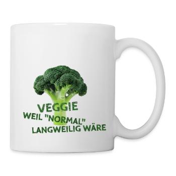 Veggie-weil "normal" langweilig wäre 2.0 - Tasse - Weiß - Rechts