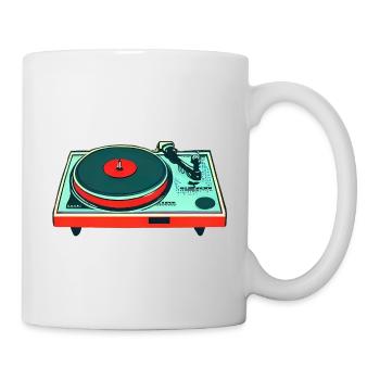 Turntable colorful - Mug - white - Right