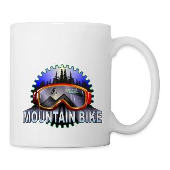Mountainbike Brille MTB - Tasse - Weiß - Rechts