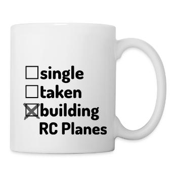 Single taken building Rc Planes - Mug - white - Right