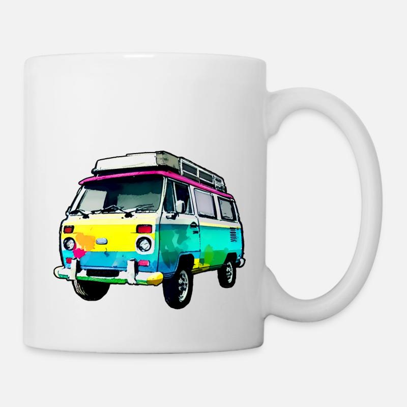 camping-car - Mug blanc - blanc
