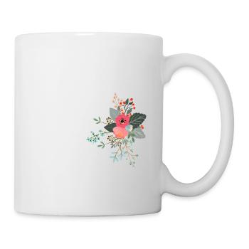 Letter x flowered - Mug - white - Right