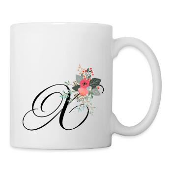 Letter x flowered - Mug - white - Right