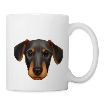 Doberman Trainer Doberman Dog Doberman Puppy - Mug - white - Right
