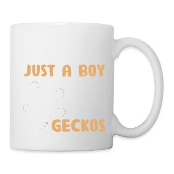 Juste un garçon qui aime Geckos Reptile Lizard Lover - Mug blanc - blanc - Droite