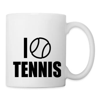 I love Tennis - Mug - white - Right