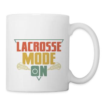 Lacrosse Mode On Player Team - Tasse - Weiß - Rechts