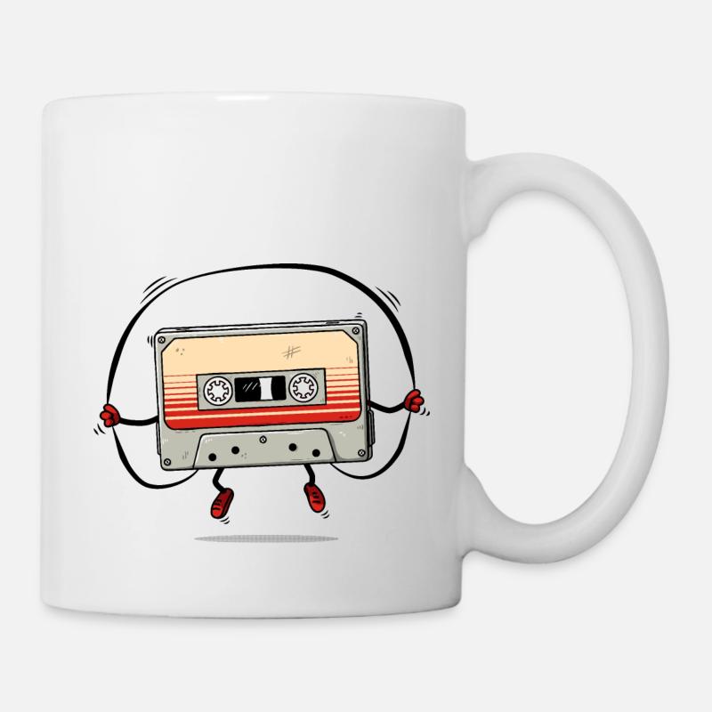 Lustige Kassette - Tasse - Weiß