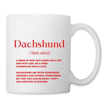 Dachshund Definition - Mug - white - Right
